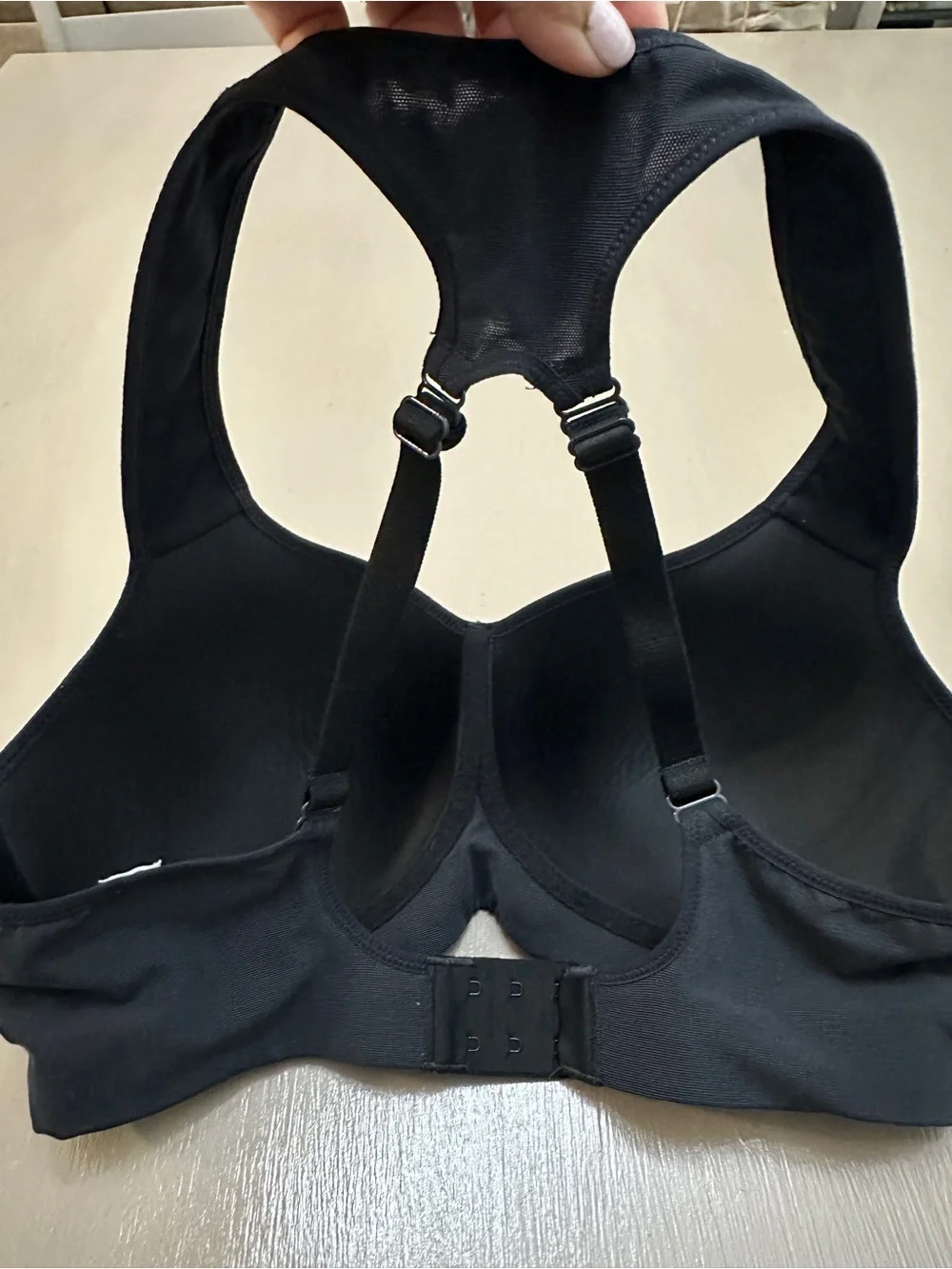 Nike Dri-FIT High Support Molded Sports Bra Black 36C Racerback Padded